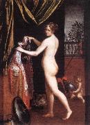 FONTANA, Lavinia Minerva Dressing dfh oil painting reproduction